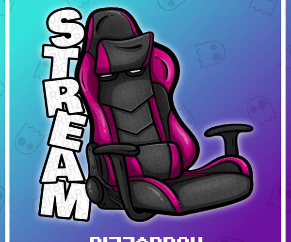 ArtStation Twitch Emote Bundle AFK Chair Stream Artworks