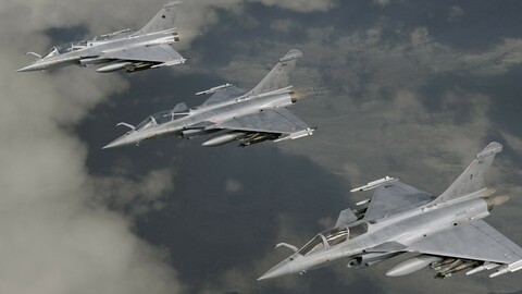 Dassault Rafale Collection Fully Textured and Rigged