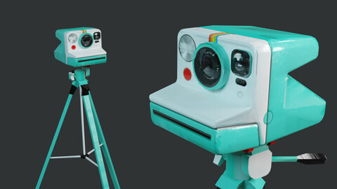 Polaroid Camera & Tripod