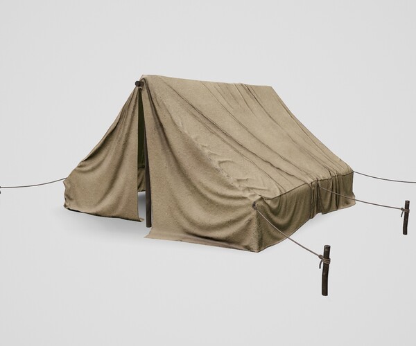 ArtStation - Military Camp Tent Desert PBR