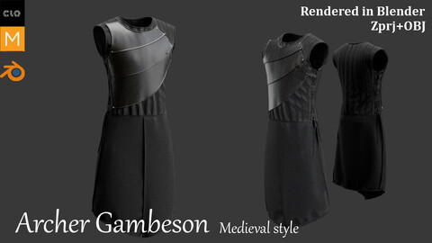 Archer Gambeson. Marvelous designer and Rigged Character in Blender