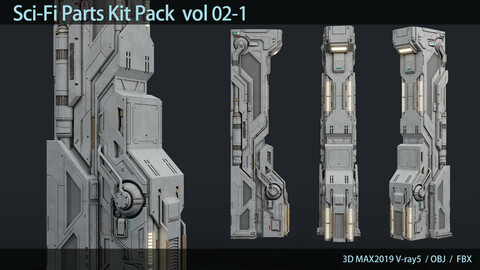 Sci-Fi Parts Kit Pack  vol 02-1