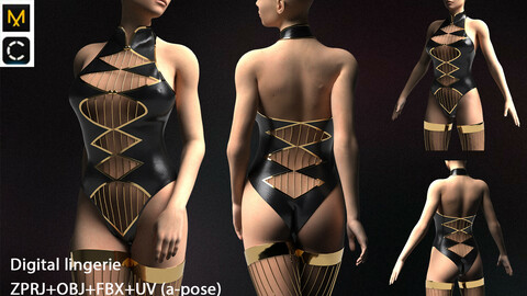 Digital lingerie | Marvelous designer | Clo3d