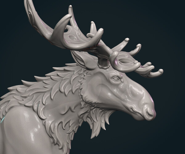 ArtStation - Moose sculpture | Resources