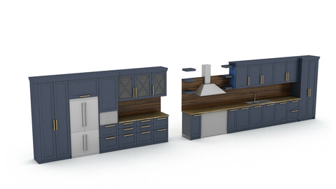 3d modern kitchen design