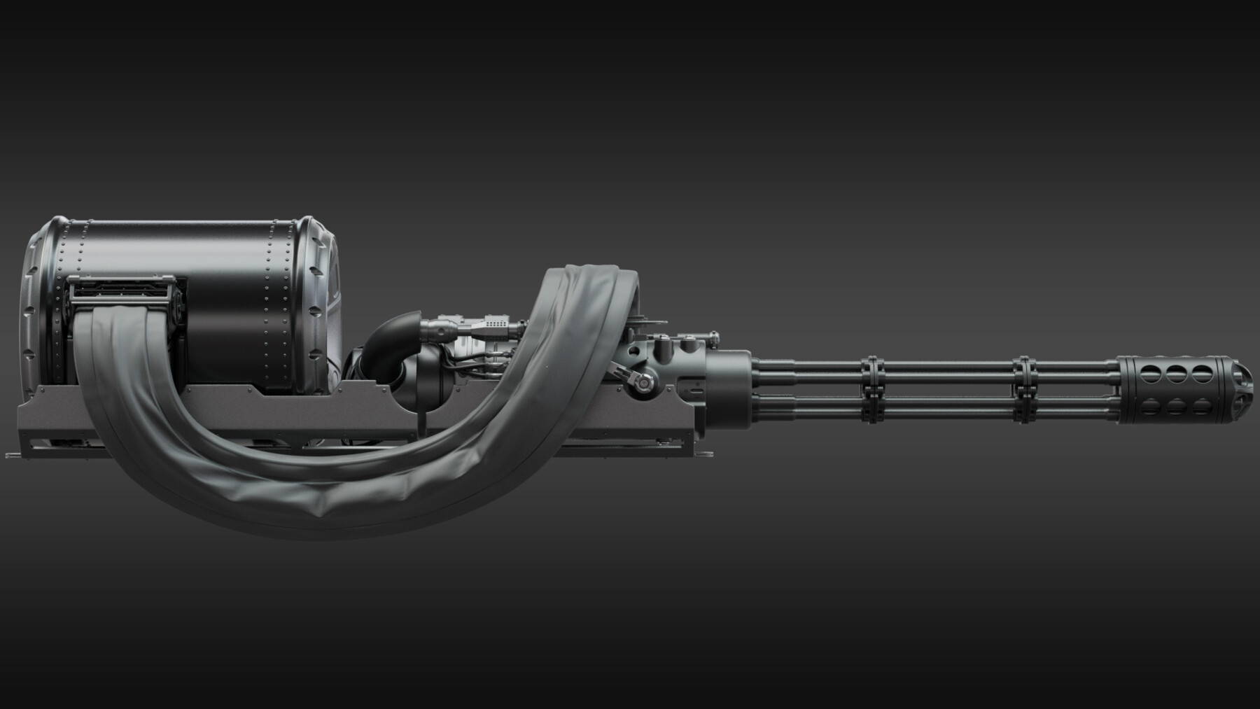 ArtStation - Highpoly Automatic Cannon | Resources