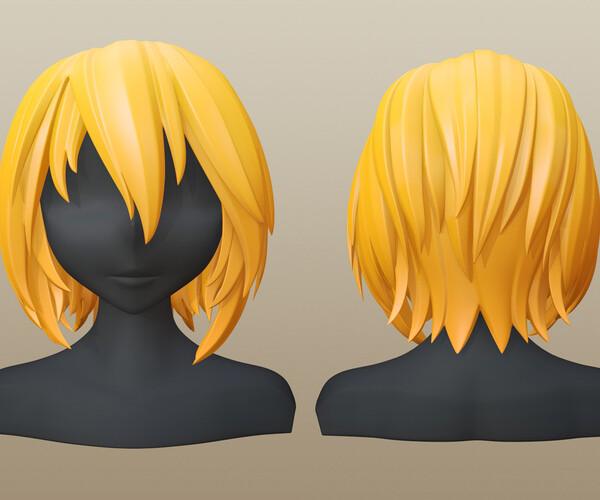 ArtStation - Anime Boy Hairstyles Pack (.Blend Files) | Game Assets