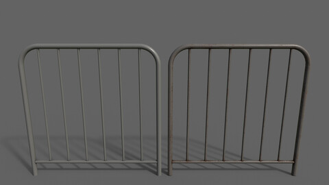 PBR Pedestrian Guard Rail (Grey) Ver.2