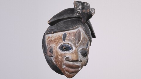 ANCIENT MASK low-poly PBR