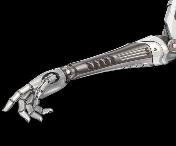 ArtStation - Sci - Fi Robot Woman Arm - Rigged 3D model | Resources
