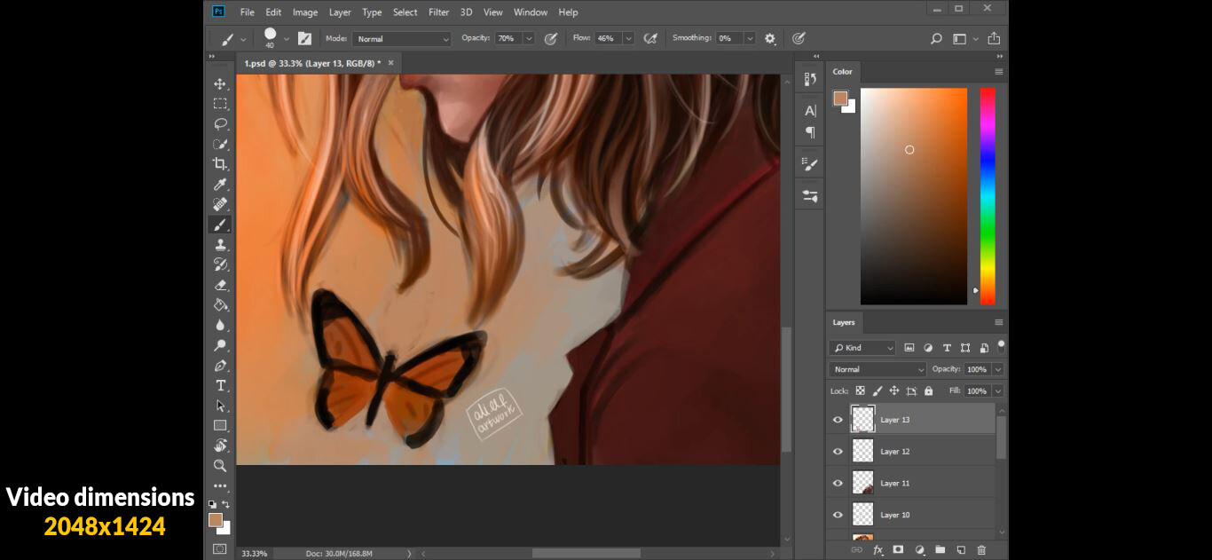 ArtStation Hair drawing process by me+Hair brushes (VOL 1) Tutorials