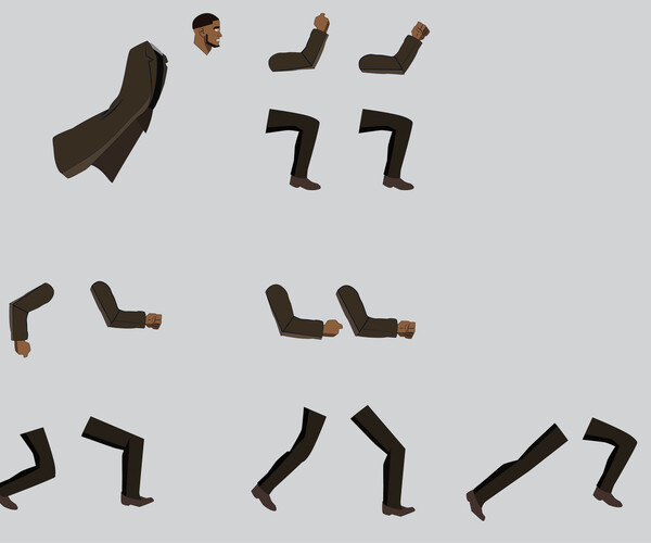 ArtStation - Male character design 2D | Resources