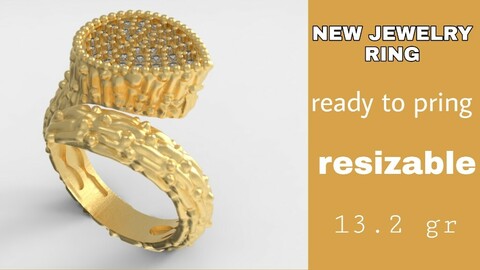 New brand jewelry gold ring