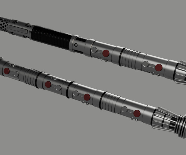 ArtStation - Darth Maul Double-Bladed Lightsaber Pack - Interlocking ...