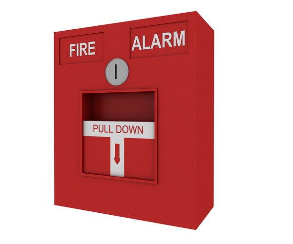 ArtStation - 3D fire alarm model | Game Assets
