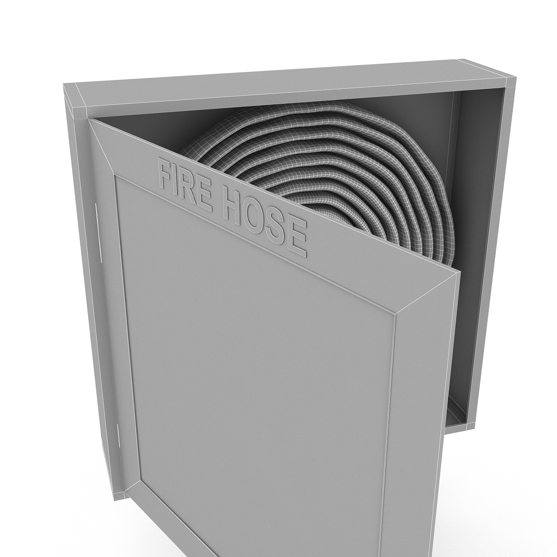 3D Fire Hose Reel Box model