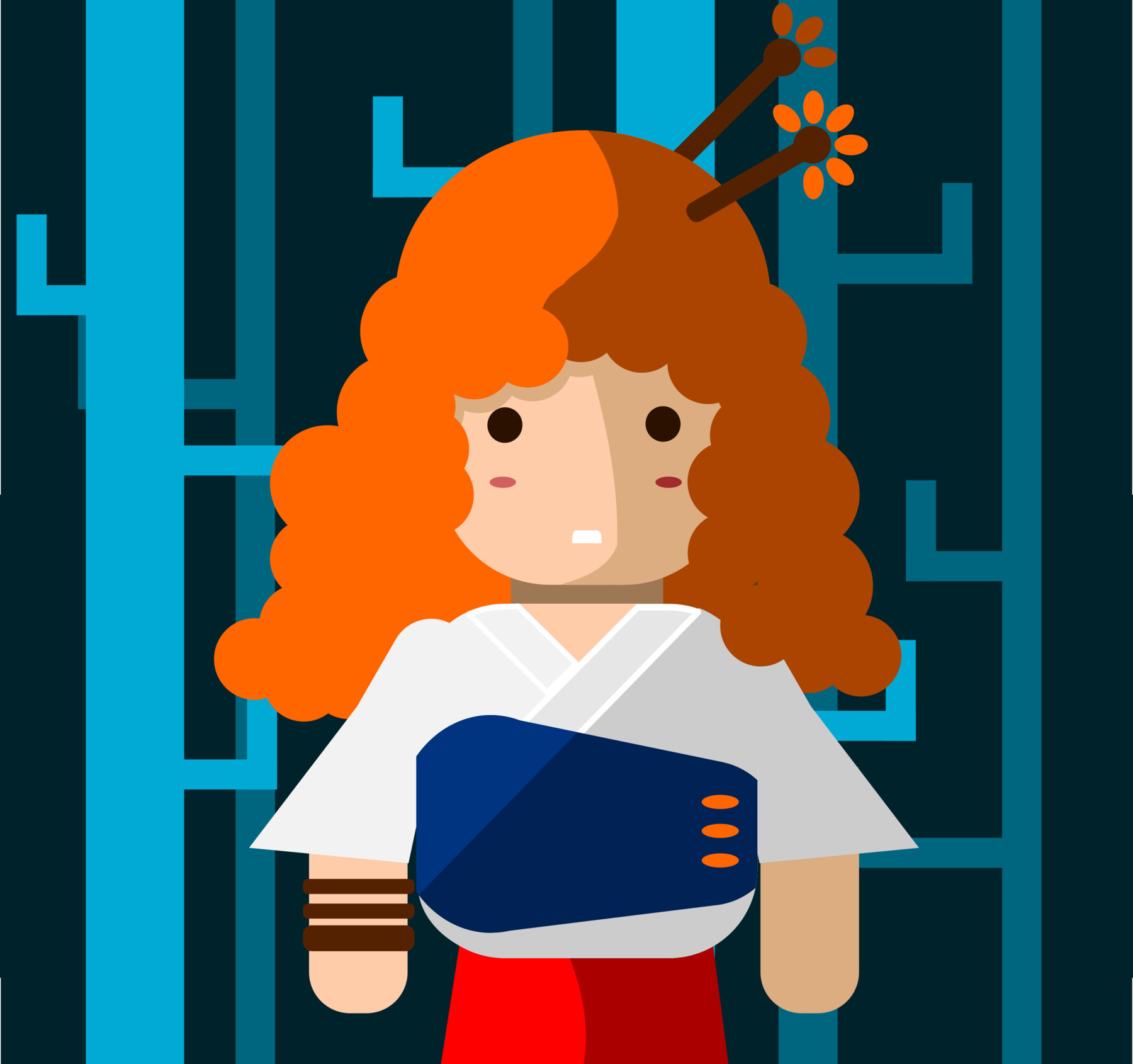 ArtStation Japanese Female Archer Artworks