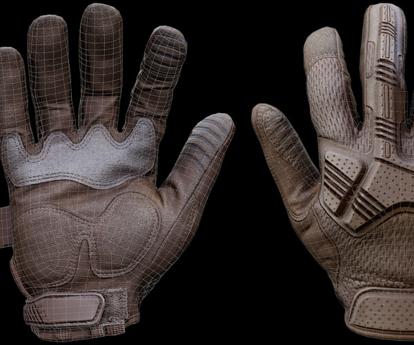 ArtStation - Tactical Gloves 007 | Game Assets