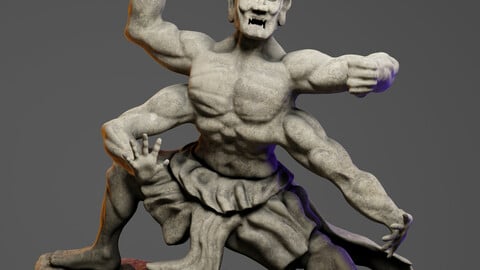 Mahavajrapani (Concept Sculpt) Printing, Renders, Game Assets