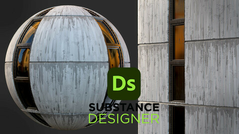 Stylized Concrete Slabs - Substance 3D Designer