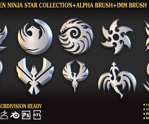 ArtStation - Shuriken_Ninja_Star_Collection_Vol_06 | Resources