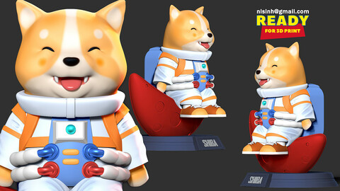 Astronaut Shiba