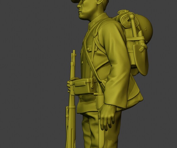 ArtStation - Japanese soldier ww2 Attention2 J1 | Resources