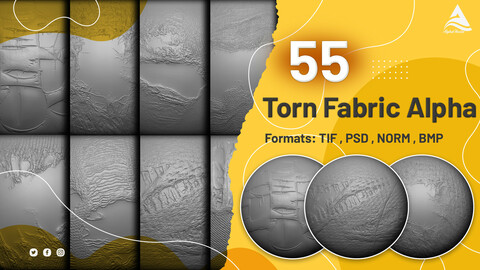 55 Torn Fabric Alpha