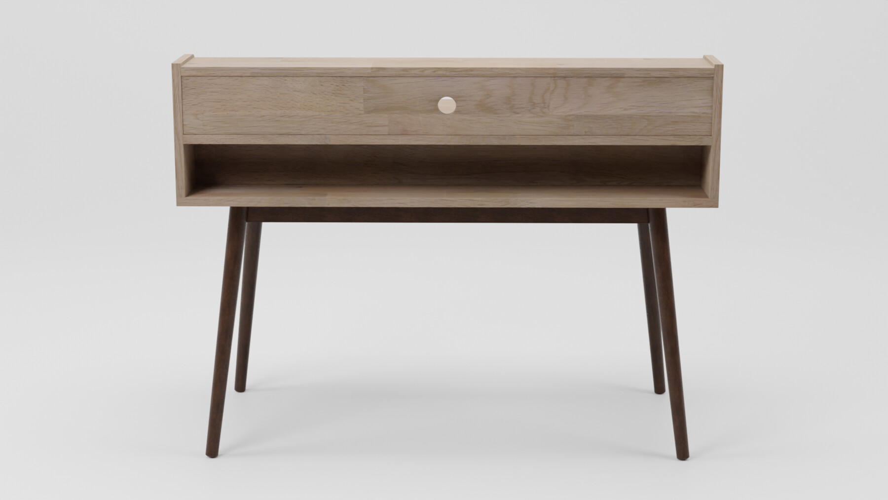 ArtStation ALLOA Home Office Desk Light Wood with Grey Resources