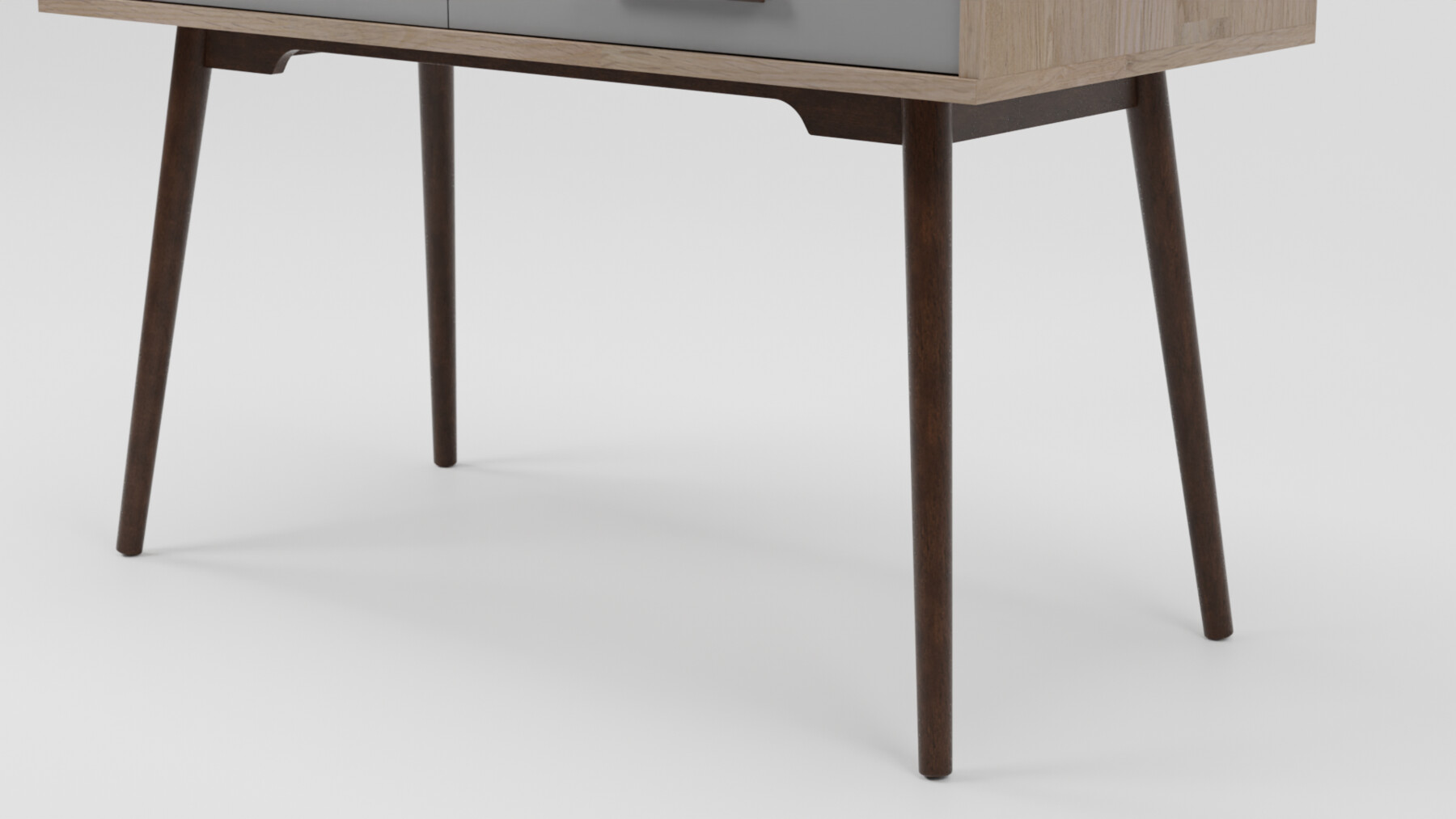 ArtStation ALLOA Home Office Desk Light Wood with Grey Resources