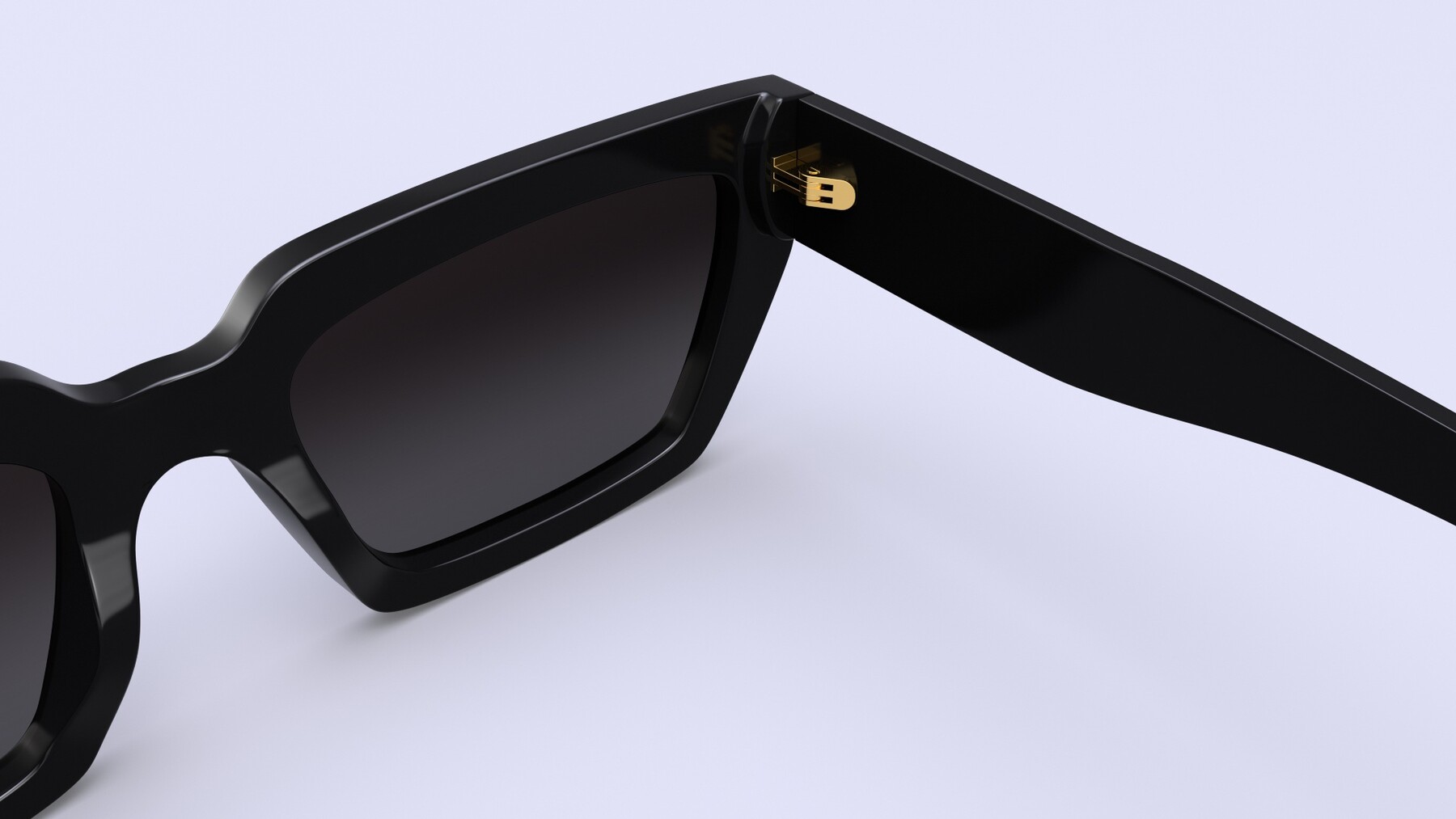 ArtStation - Dezi Eyewear Classic unisex rectangular frame Black ...