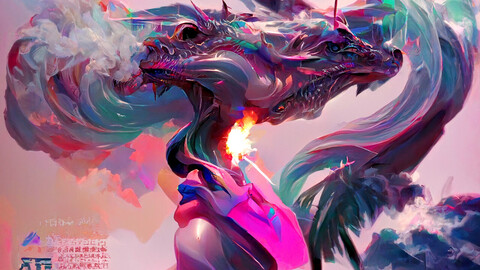 Colorful Smoke Dragon #2