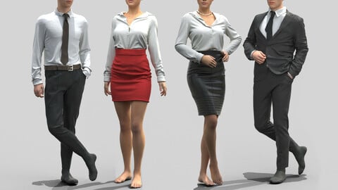 Male and Female Office Outfits