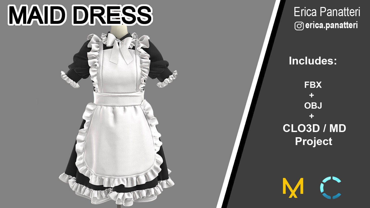 ArtStation - Maid Dress | Game Assets