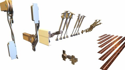 Furniture Fittings Mega Pack - Lifts and Hinges