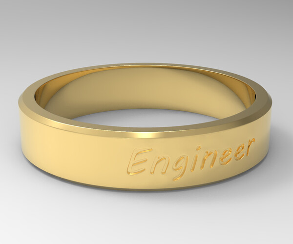ArtStation Engineer Ring Gold Resources