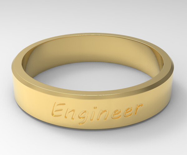 ArtStation Engineer Ring Gold Resources