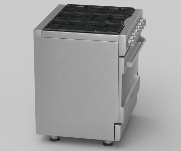 ArtStation Viking 30in SelfCleaning Dual Fuel Range RVDR3302 3d