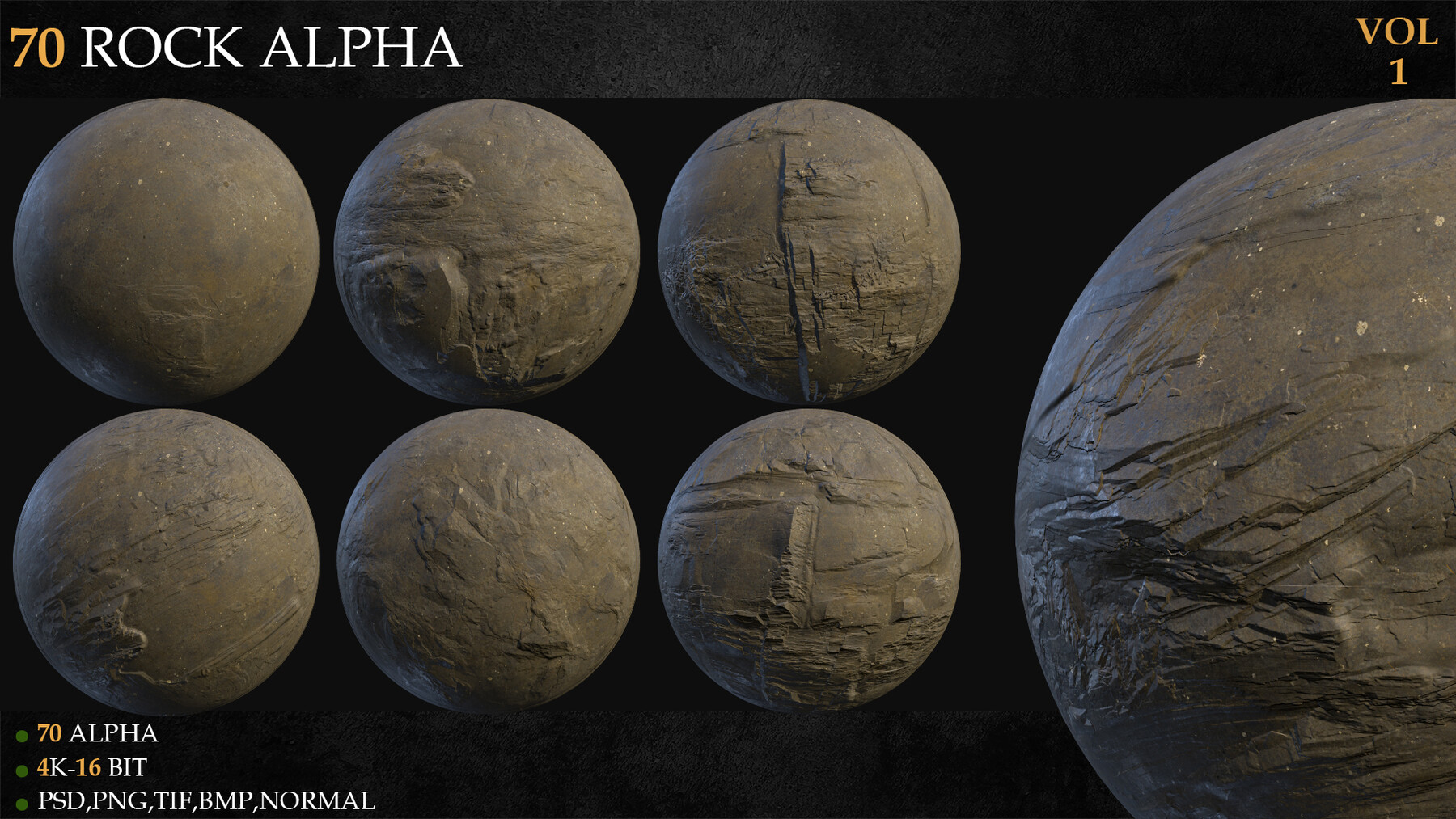 ArtStation - 70 Rock Alpha-VOL 1 | Resources