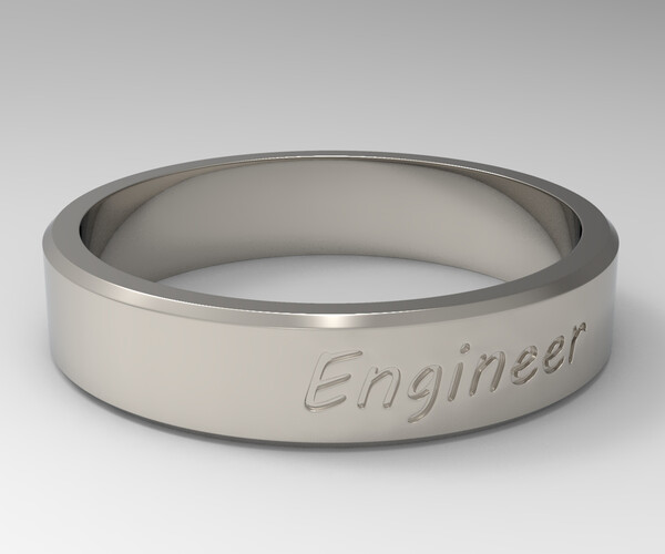 ArtStation Engineer Ring Platinum Resources
