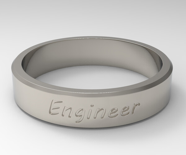 ArtStation Engineer Ring Platinum Resources