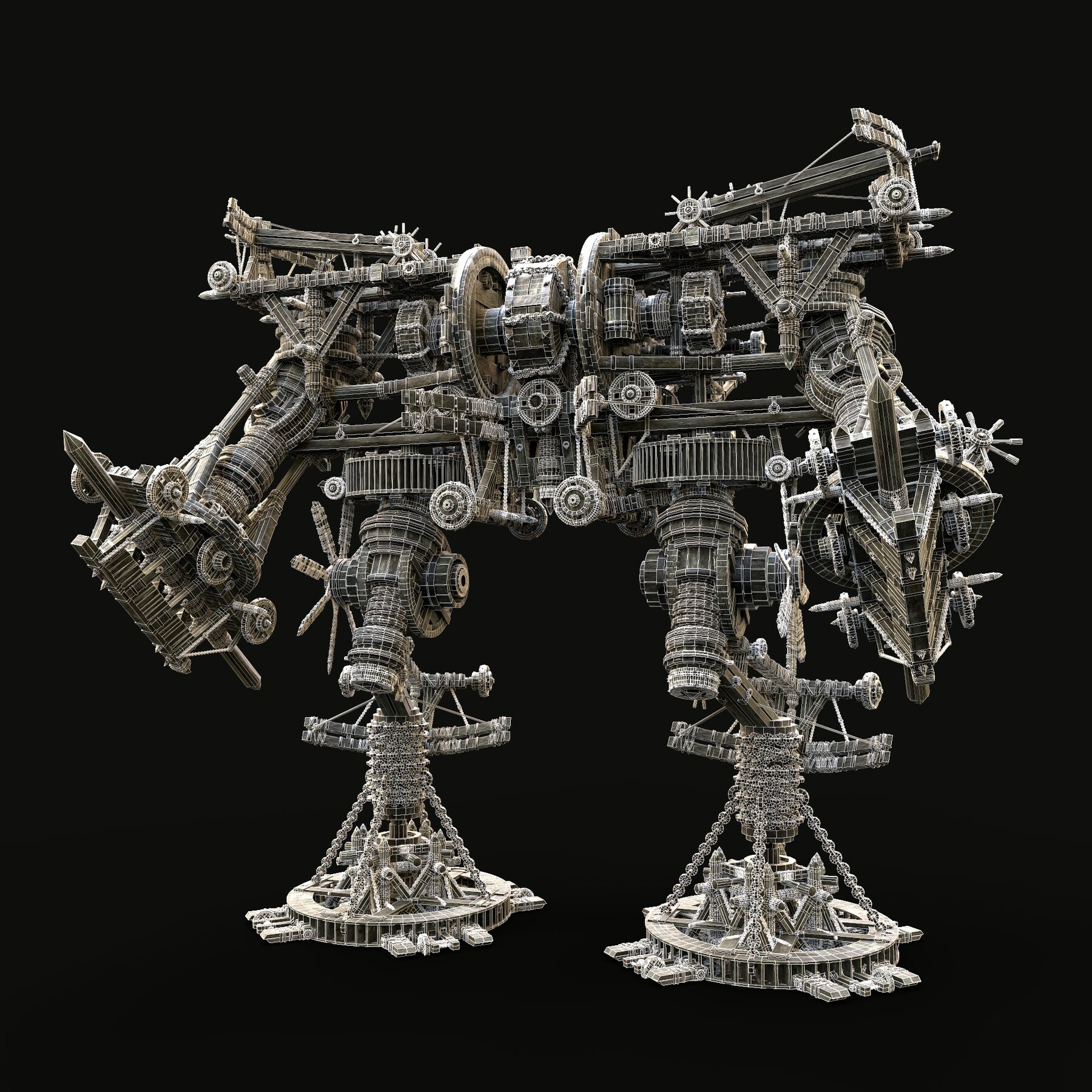 ArtStation - MECH GIANT ROBOT SIEGE WAR MACHINE MEDIEVAL MECHA ...