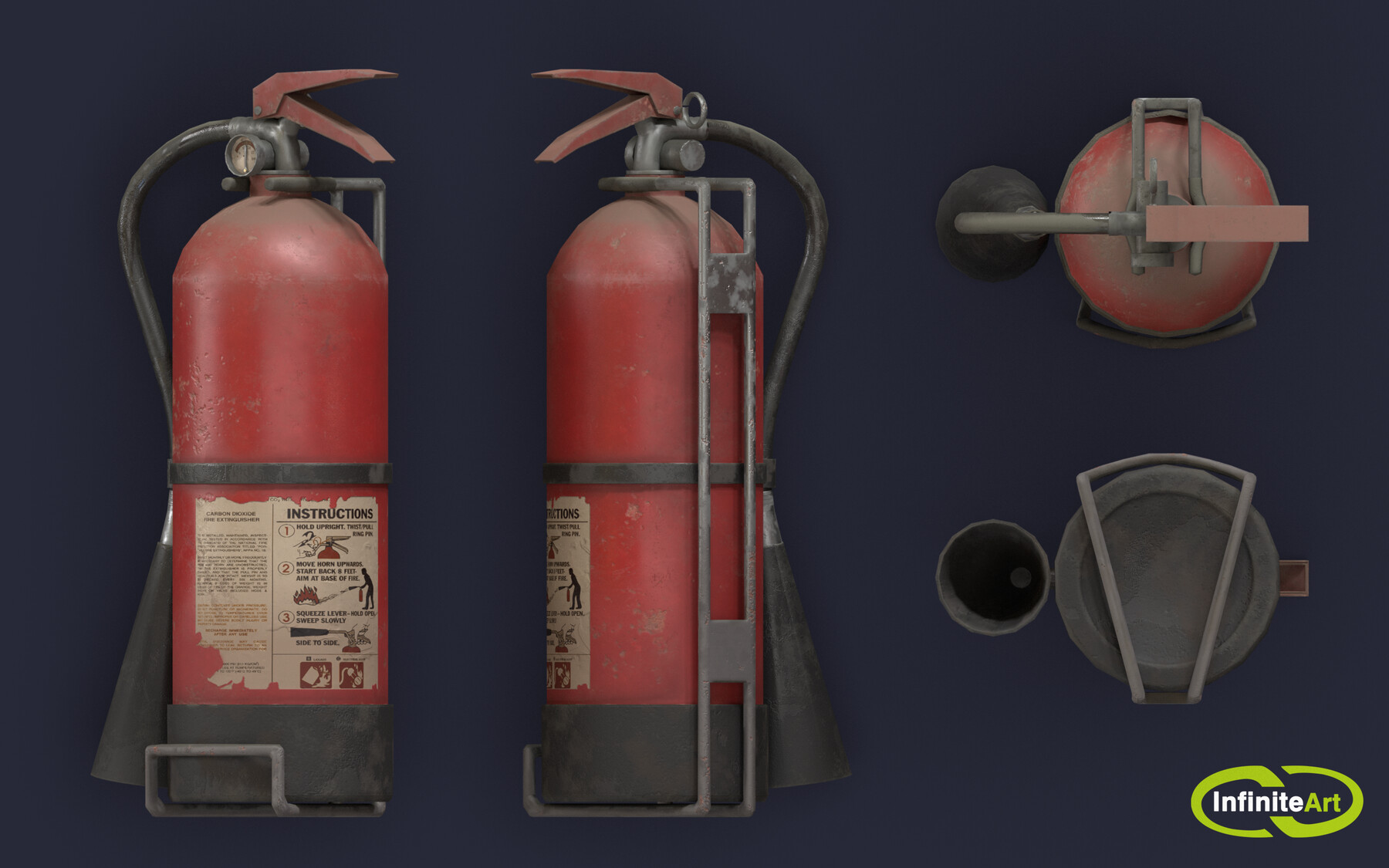 ArtStation Fire extinguisher Game Assets