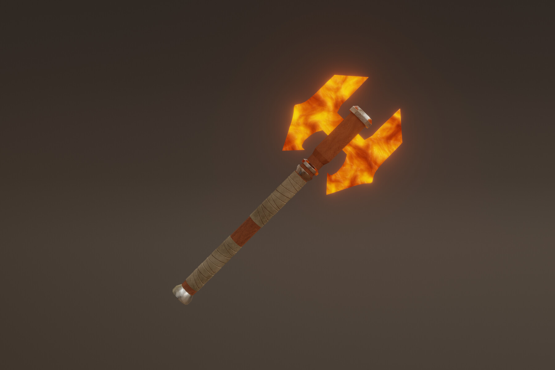 ArtStation - Double Bit Fire Axe - Model 01 | Game Assets