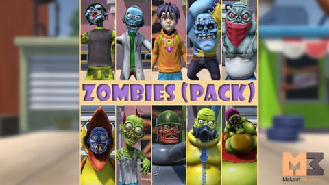 Cartoon Zombies (Pack)