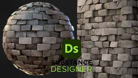 Stylized Bricks - Substance 3D Designer