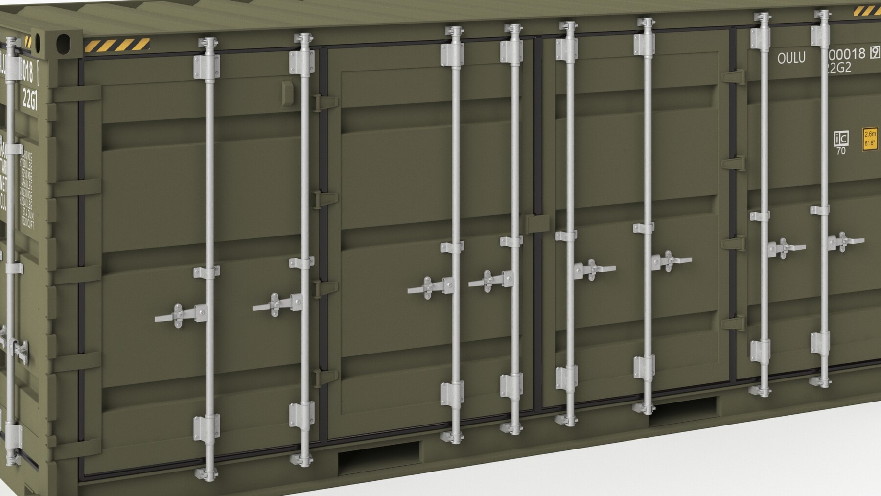 ArtStation - 20 ft Military Containers Green Colour 3d Model | Resources