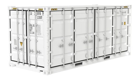 20 ft Military Container UN 3d Model