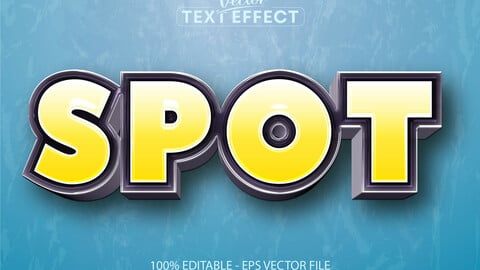 Kids text effect, editable game and cartoon text style