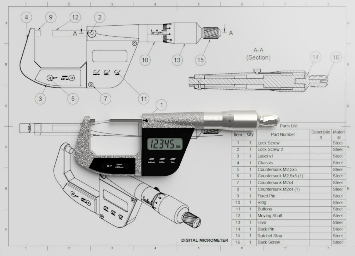 ArtStation Digital Micrometer Resources